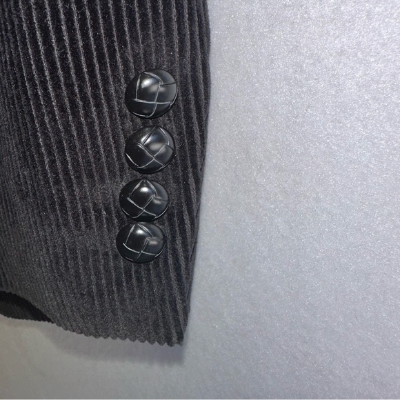 Lauren Ralph Lauren Black Corduroy 2 Button Front Sport Coat Elbow Patches 40S - Picture 4 of 7